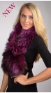 Violet Fox Fur Scarf